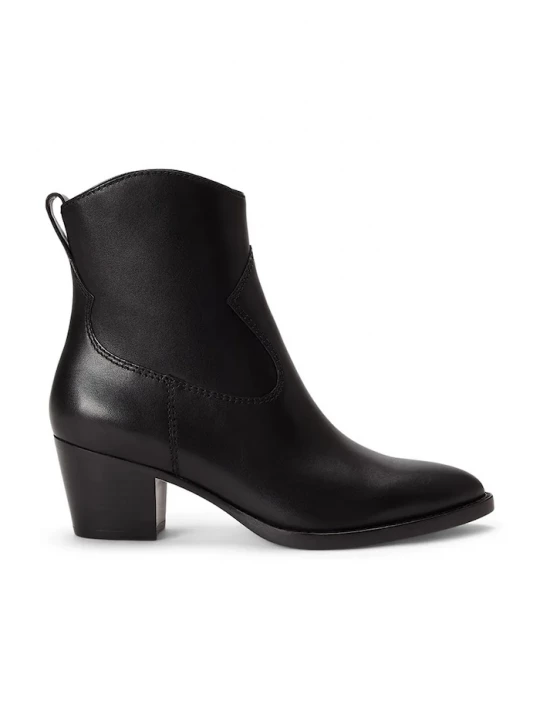 Obrázek produktu Lauren Ralph Lauren kotníkové boty na sloupku dámské kožené Harpher černá
