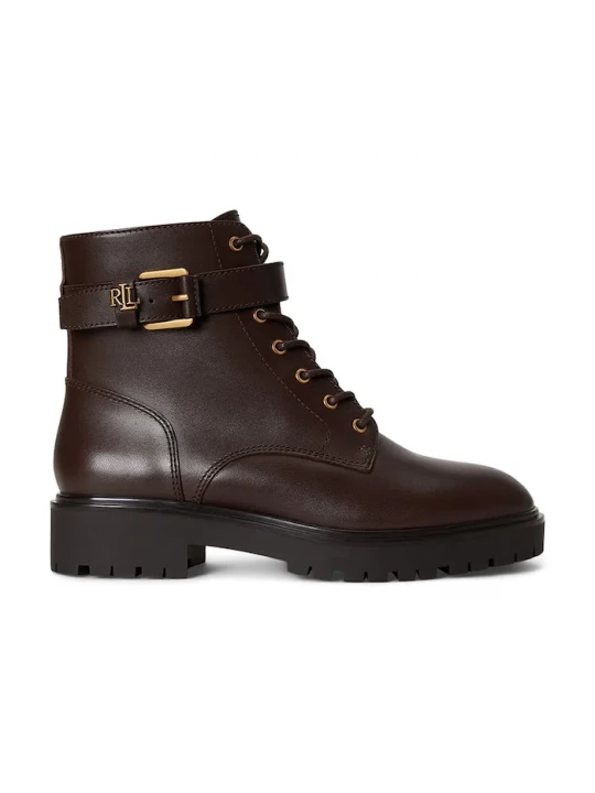 Obrázek produktu Lauren Ralph Lauren kotníkové Chelsea boty dámské kožené Allyson Logo hnědá