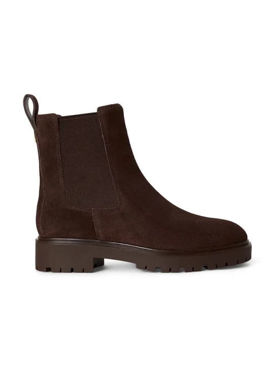 Obrázek produktu Lauren Ralph Lauren kotníkové Chelsea boty dámské semišové Allyson hnědá