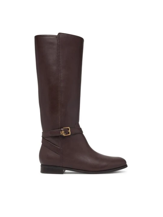 Obrázek produktu LAUREN RALPH LAUREN Kozačky ve vojenském stylu 802974383003 Hnědá