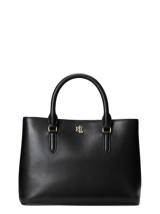 Obrázek produktu Lauren Ralph Lauren Kožená kabelka Lauren Ralph Lauren černá