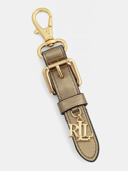 Obrázek produktu Lauren Ralph Lauren Kožená klíčenka Lauren Ralph Lauren zlatá