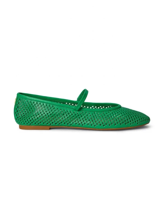 Obrázek produktu Lauren Ralph Lauren Kožené baleríny Lauren Ralph Lauren Jayna Mj zelená