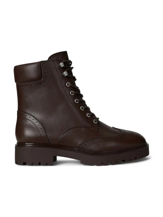 Obrázek produktu Lauren Ralph Lauren Kožené kotníkové boty Lauren Ralph Lauren Alysn Lup Pr hnědá