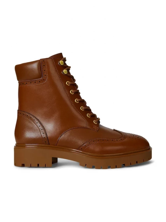Obrázek produktu Lauren Ralph Lauren Kožené kotníkové boty Lauren Ralph Lauren Alysn Lup Pr hnědá