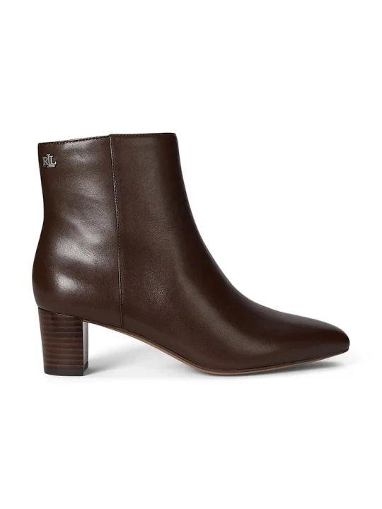 Obrázek produktu Lauren Ralph Lauren Kožené kotníkové boty Lauren Ralph Lauren Demi hnědá