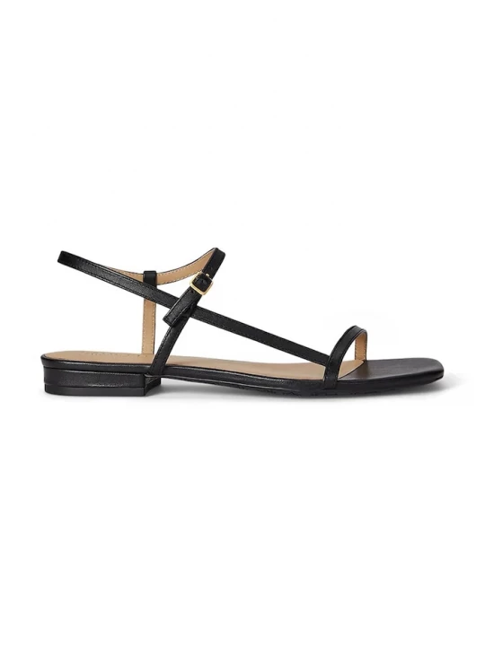 Obrázek produktu Lauren Ralph Lauren Kožené sandály Lauren Ralph Lauren Lainee černá