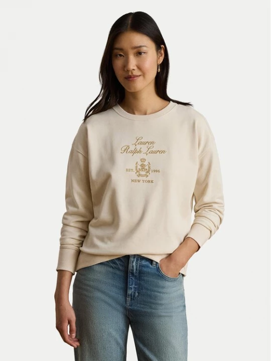Obrázek produktu LAUREN RALPH LAUREN Mikina 200P13944002 Krémová Regular Fit