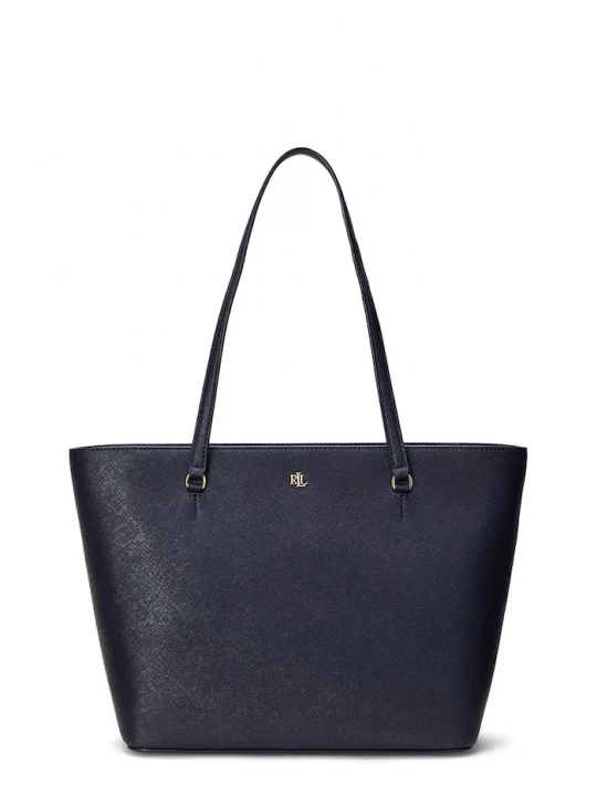 Obrázek produktu Lauren Ralph Lauren nákupní taška dámská kožená námořnická modř