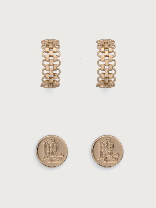 Obrázek produktu Lauren Ralph Lauren náušnice dámské kovové 2-pack zlatá