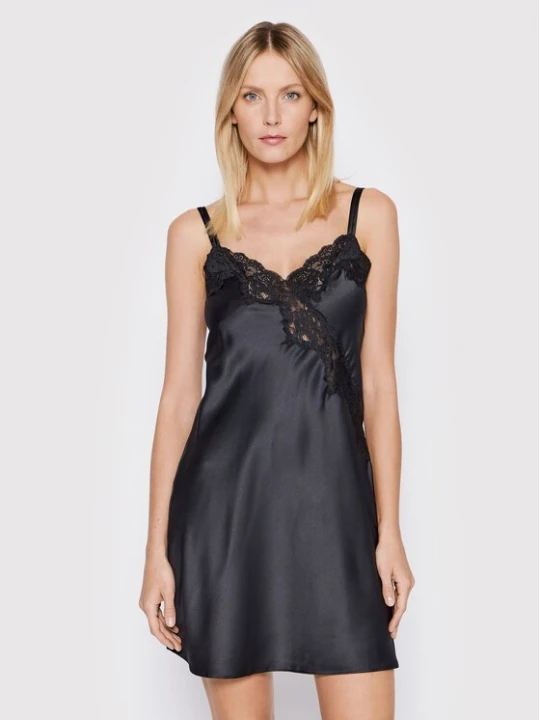 Obrázek produktu Lauren Ralph Lauren Noční košile ILN31684 Černá Regular Fit