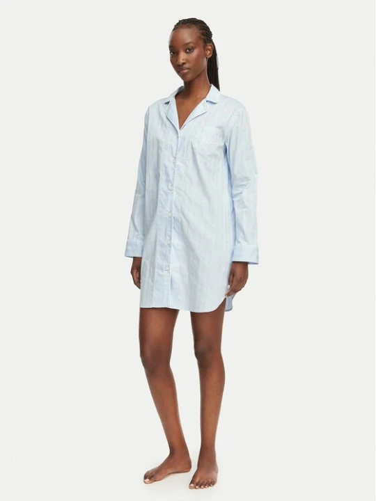 Obrázek produktu LAUREN RALPH LAUREN Noční košile ILN32507 Světle modrá Relaxed Fit