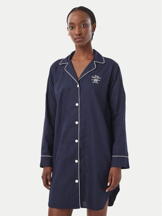 Obrázek produktu LAUREN RALPH LAUREN Noční košile ILN32545 Tmavomodrá Regular Fit