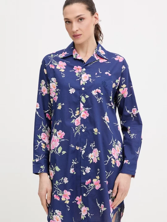 Obrázek produktu Lauren Ralph Lauren Noční košilka Lauren Ralph Lauren námořnická modř