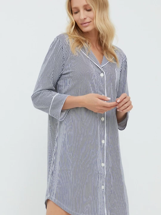 Obrázek produktu Lauren Ralph Lauren Noční košilka námořnická modř