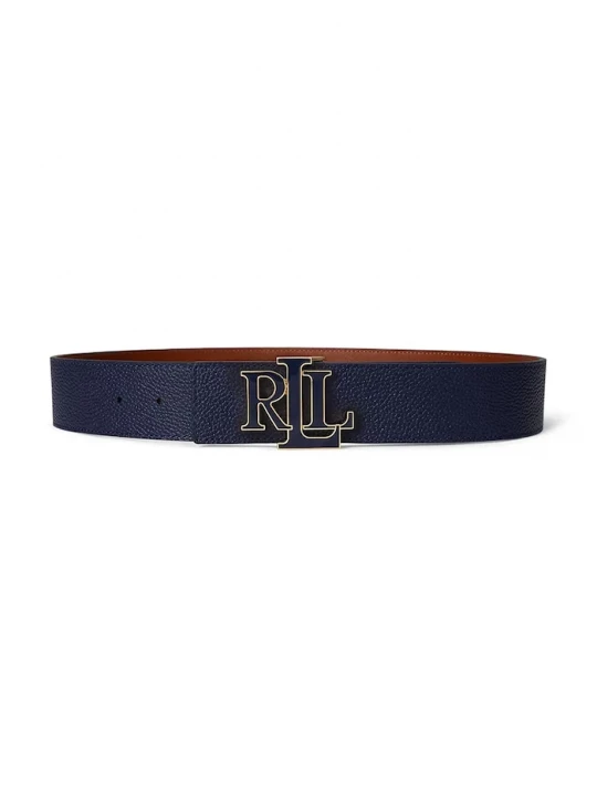 Obrázek produktu Lauren Ralph Lauren Oboustranný kožený pásek Lauren Ralph Lauren námořnická modř