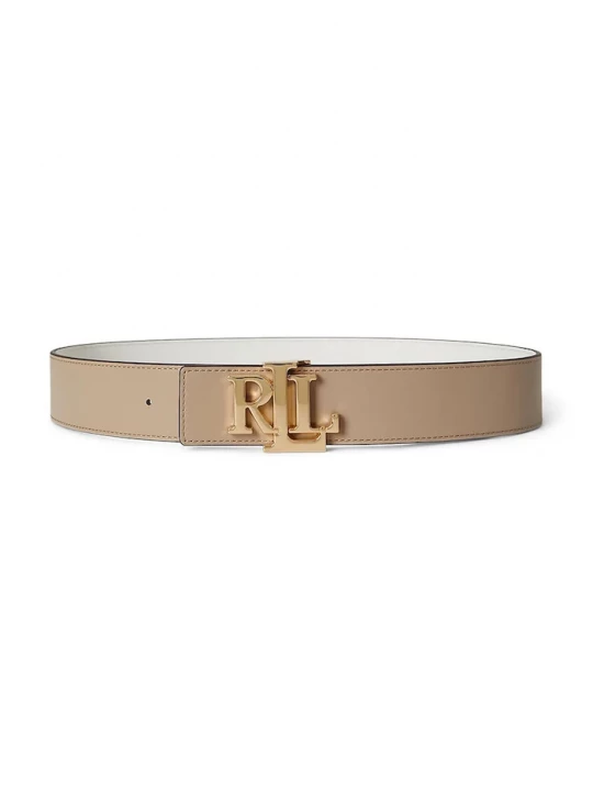 Obrázek produktu Lauren Ralph Lauren oboustranný pásek dámský kožený béžová