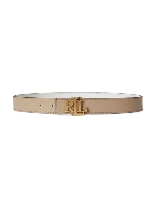 Obrázek produktu Lauren Ralph Lauren oboustranný pásek dámský kožený béžová