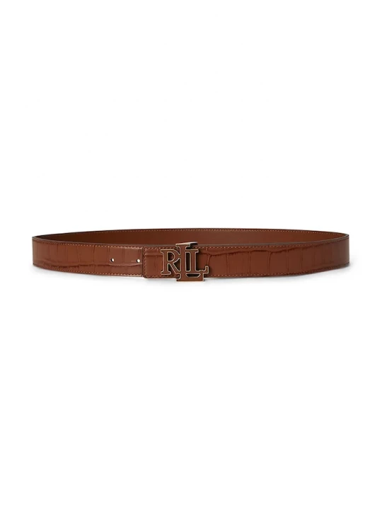 Obrázek produktu Lauren Ralph Lauren oboustranný pásek dámský kožený hnědá