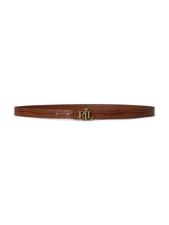 Obrázek produktu Lauren Ralph Lauren oboustranný pásek dámský kožený hnědá