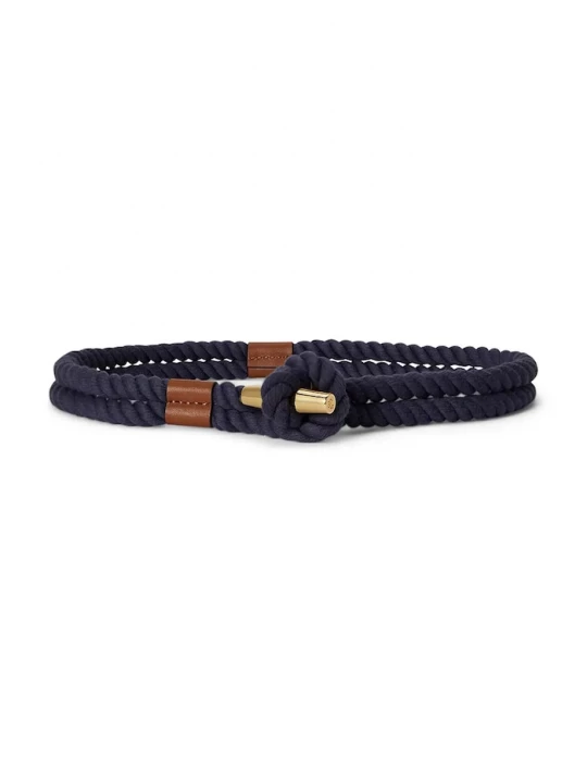 Obrázek produktu Lauren Ralph Lauren pásek dámský bavlněný námořnická modř