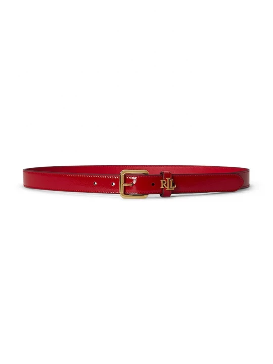 Obrázek produktu Lauren Ralph Lauren pásek dámský kožený červená