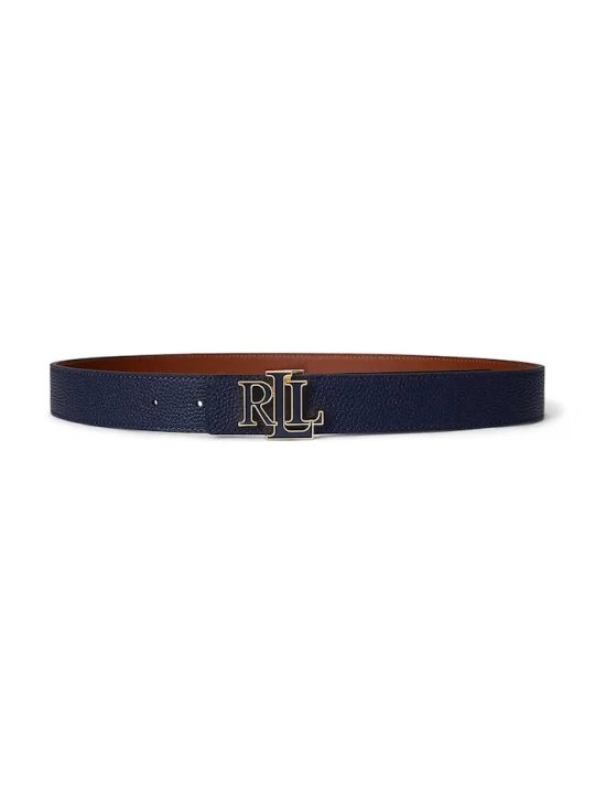 Obrázek produktu Lauren Ralph Lauren pásek dámský kožený námořnická modř