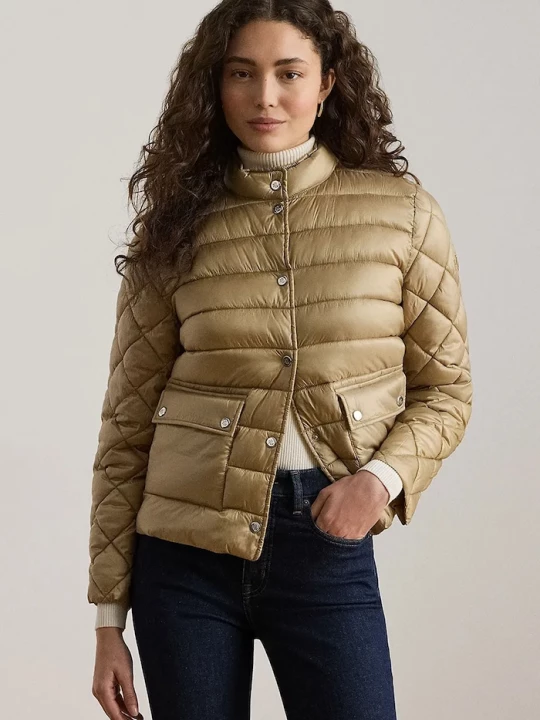 Obrázek produktu Lauren Ralph Lauren péřová bunda dámská béžová