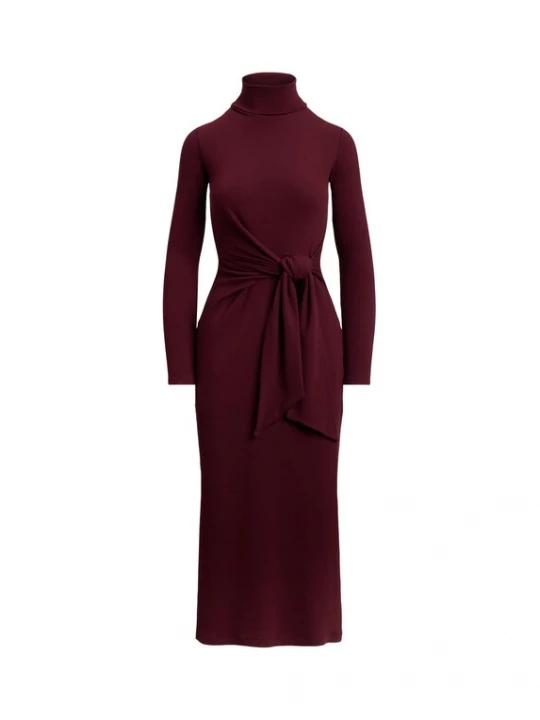 Obrázek produktu Lauren Ralph Lauren Petite Úpletové šaty bordó