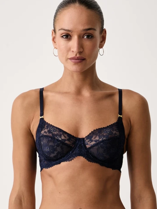 Obrázek produktu Lauren Ralph Lauren podprsenka krajková námořnická modř