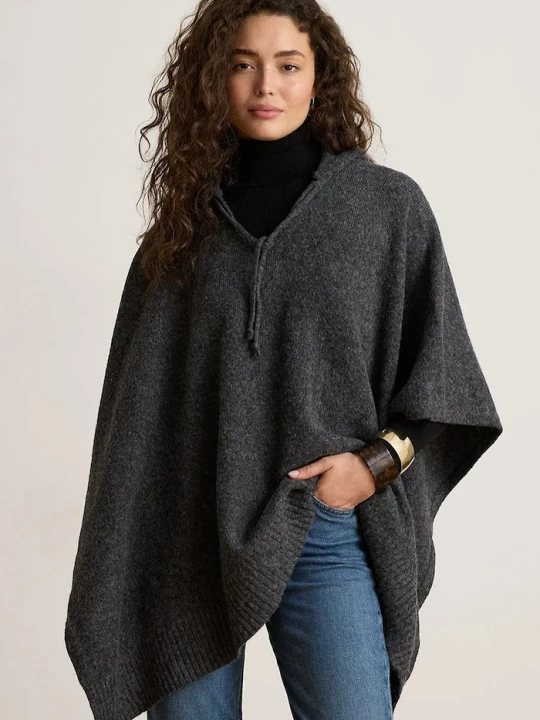 Obrázek produktu Lauren Ralph Lauren pončo dámské s příměsí vlny