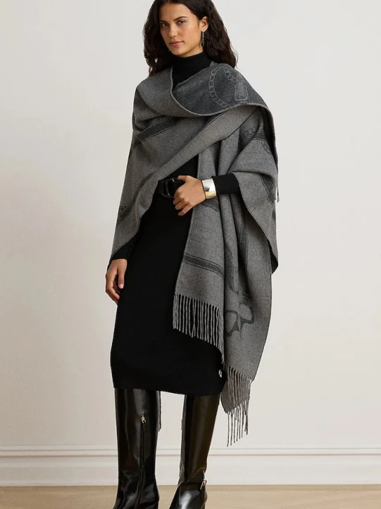 Obrázek produktu Lauren Ralph Lauren pončo dámské s vlnou