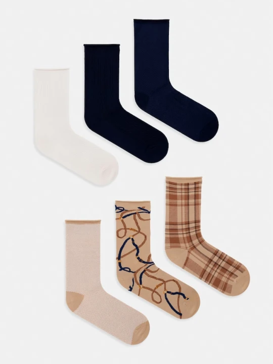 Obrázek produktu Lauren Ralph Lauren ponožky s viskózou 6-pack béžová