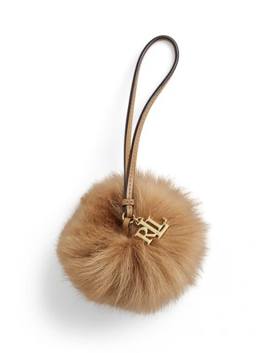 Obrázek produktu Lauren Ralph Lauren Přívěsek na klíče tmavě béžová