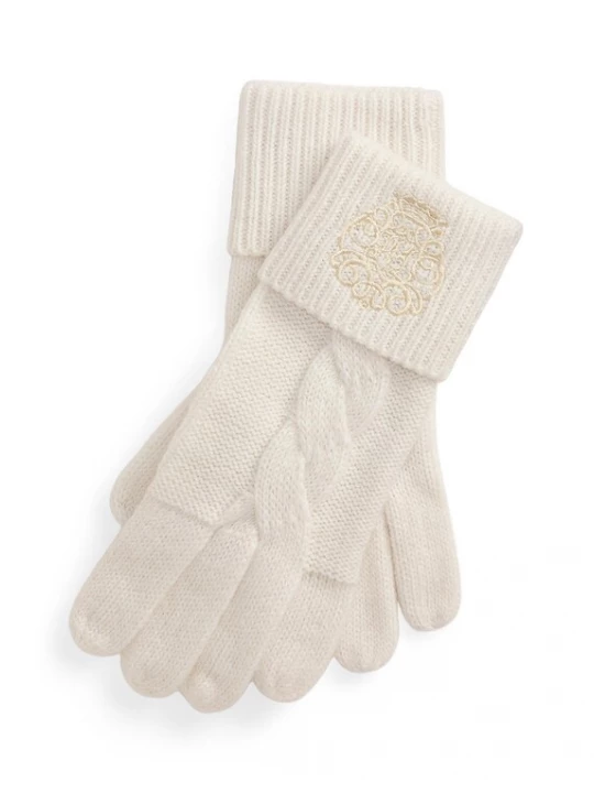 Obrázek produktu Lauren Ralph Lauren Prstové rukavice světle béžová
