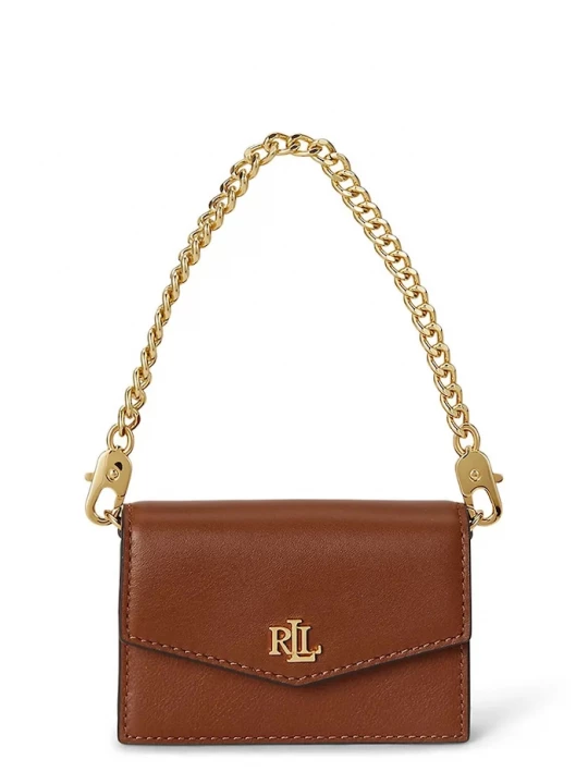 Obrázek produktu Lauren Ralph Lauren psaníčko dámské kožené hnědá