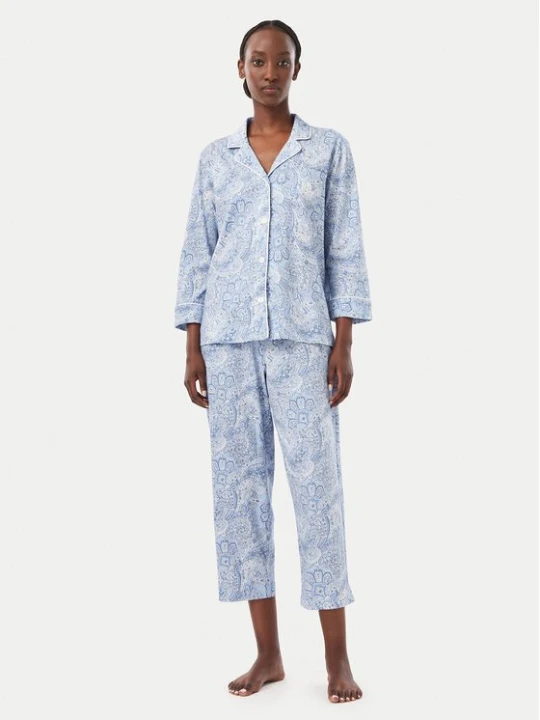 Obrázek produktu LAUREN RALPH LAUREN Pyžamo I819702 Světle modrá Regular Fit