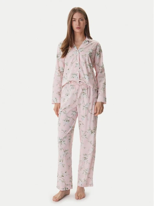 Obrázek produktu LAUREN RALPH LAUREN Pyžamo ILN92493 Růžová Relaxed Fit