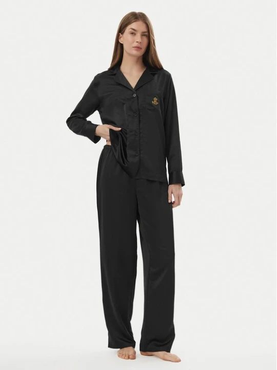Obrázek produktu LAUREN RALPH LAUREN Pyžamo ILN92556 Černá Relaxed Fit