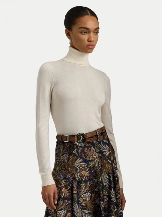Obrázek produktu Lauren Ralph Lauren Rolák 200940470001 Écru Slim Fit Krémová