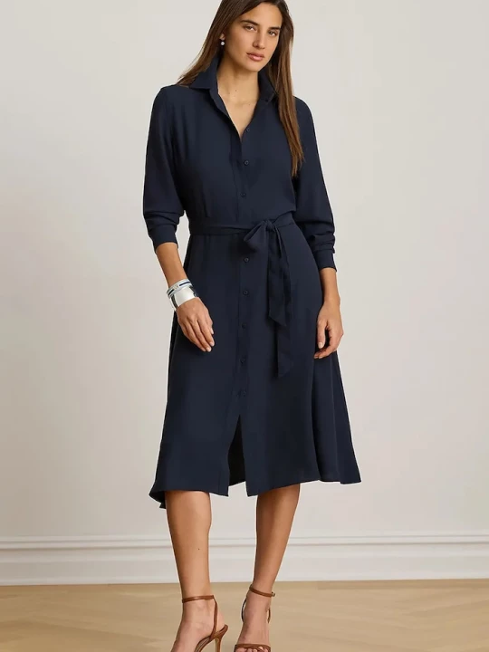 Obrázek produktu Lauren Ralph Lauren rozšířené šaty námořnická modř
