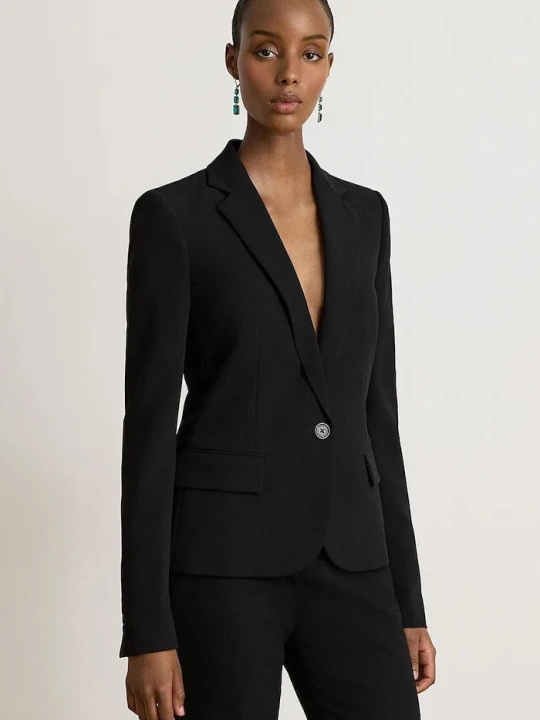Obrázek produktu Lauren Ralph Lauren sako dámské s bavlnou černá