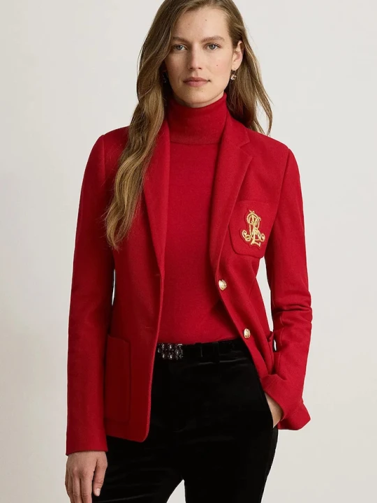 Obrázek produktu Lauren Ralph Lauren sako dámské s bavlnou červená