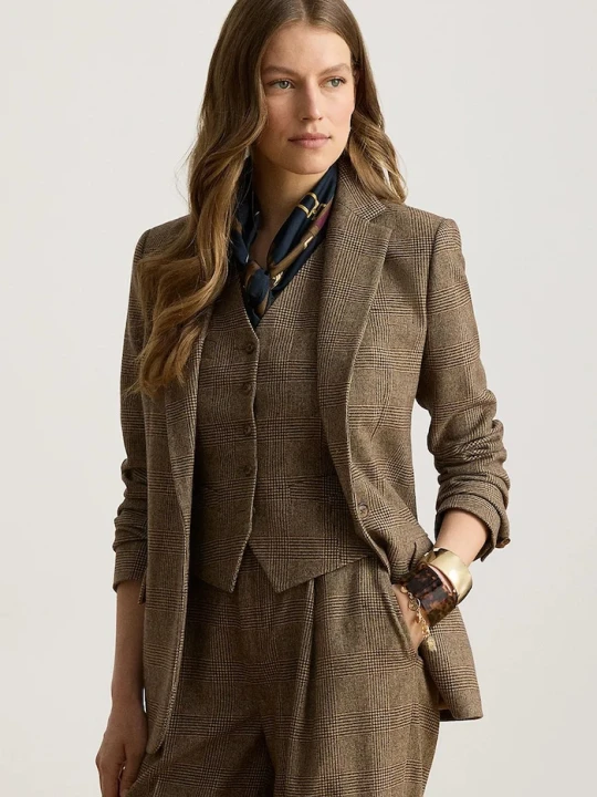 Obrázek produktu Lauren Ralph Lauren sako dámské vlněné hnědá