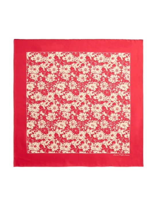 Obrázek produktu Lauren Ralph Lauren Šátek 'FLOWERS' režná / červená / bílá