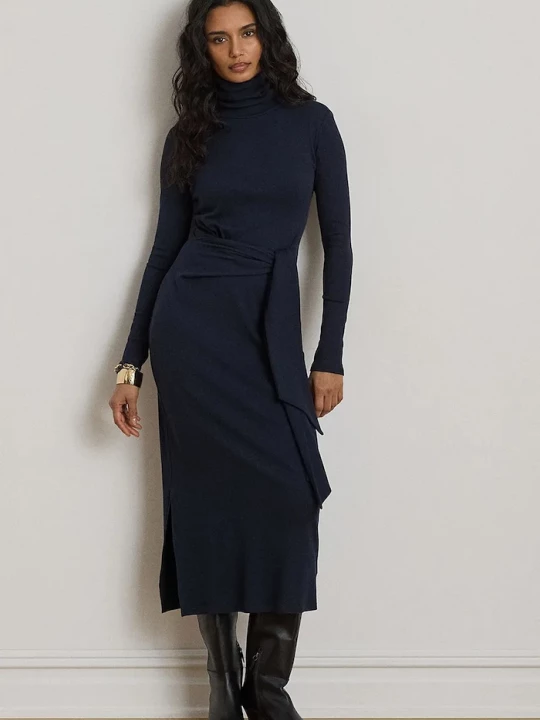 Obrázek produktu Lauren Ralph Lauren šaty bavlnou námořnická modř