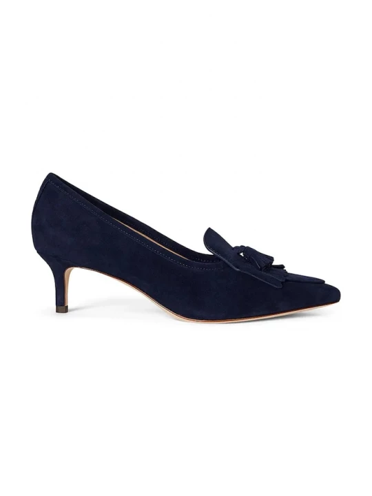 Obrázek produktu Lauren Ralph Lauren Semišové lodičky Lauren Ralph Lauren Adrienne Klt námořnická modř