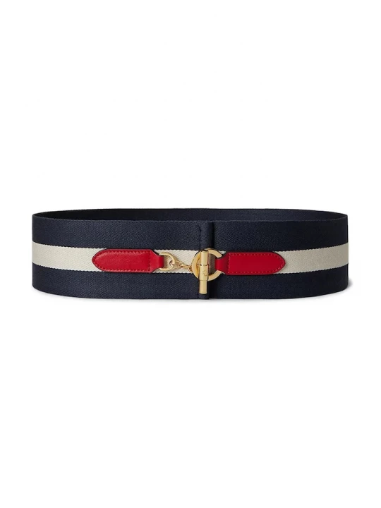 Obrázek produktu Lauren Ralph Lauren široký dámský pásek námořnická modř