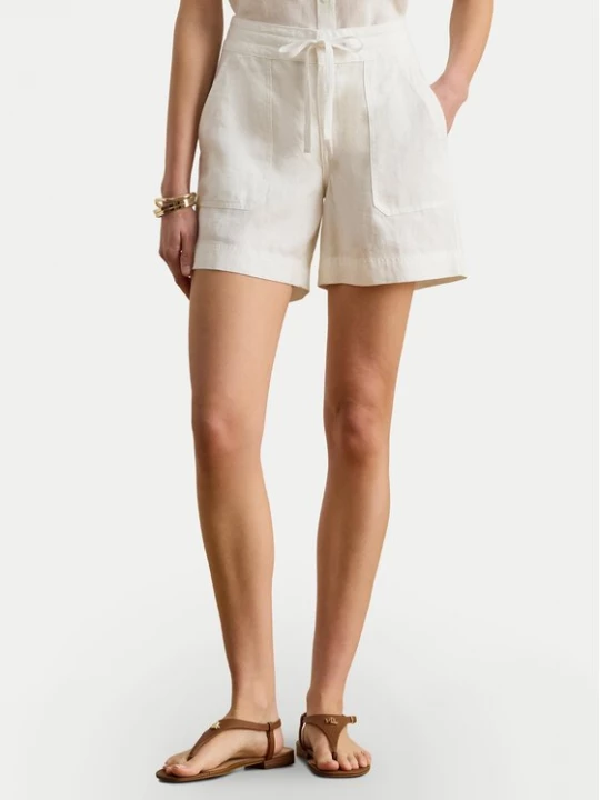 Obrázek produktu LAUREN RALPH LAUREN Šortky z materiálu 200P13694001 Bílá Regular Fit