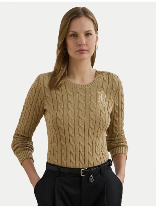 Obrázek produktu Lauren Ralph Lauren Svetr 200932223005 Béžová Slim Fit